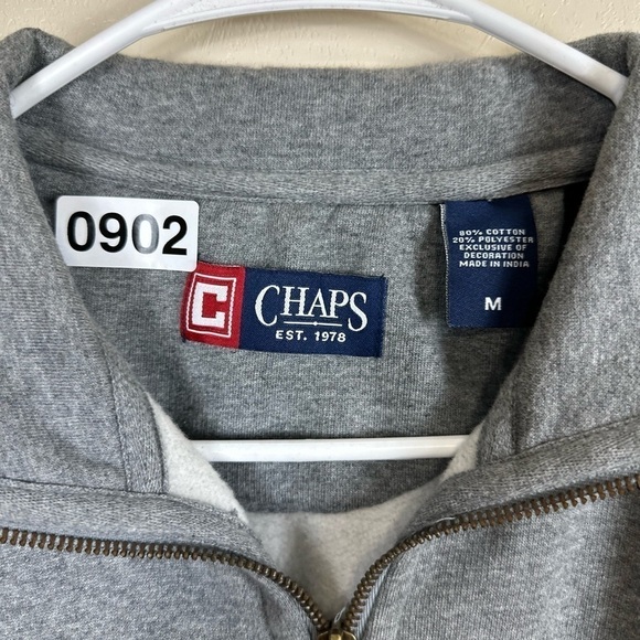 Chaps size medium. Fleece jacket like new p2p 23” length 28 blue / grey - Picture 4 of 9